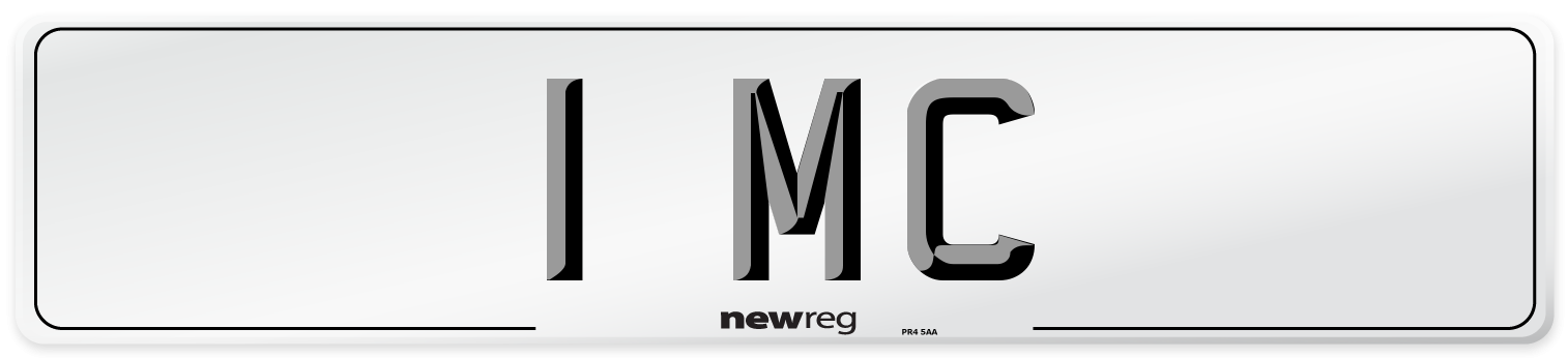 1 MC Number Plate from New Reg